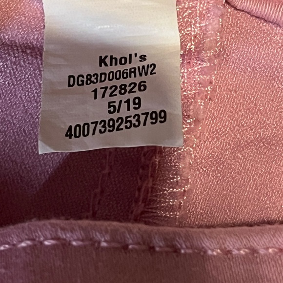 SO Girls Pink Pull on Pants with Adjustable Waistband. Girls size 14. - Picture 2 of 14